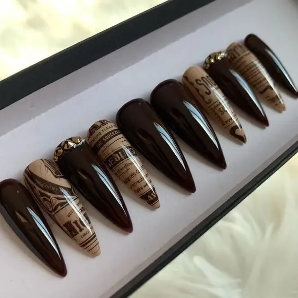 Swag Vintage l Custom Press On Nails | High Quality Nails | Handmade - Picture 2 of 13